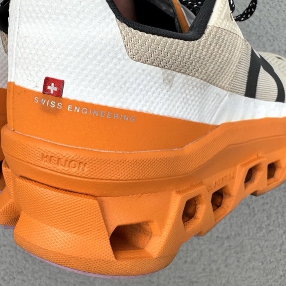 ON RUNNING CLOUDMONSTER SIZE 8.5 WOMENS FAWN/TUMERIC - Picture 10 of 12